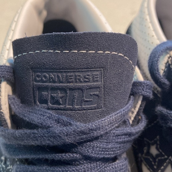 Converse Louie Lopez pro Mid Suede men’s 10 womans 11.5 Navy and White - Picture 5 of 10